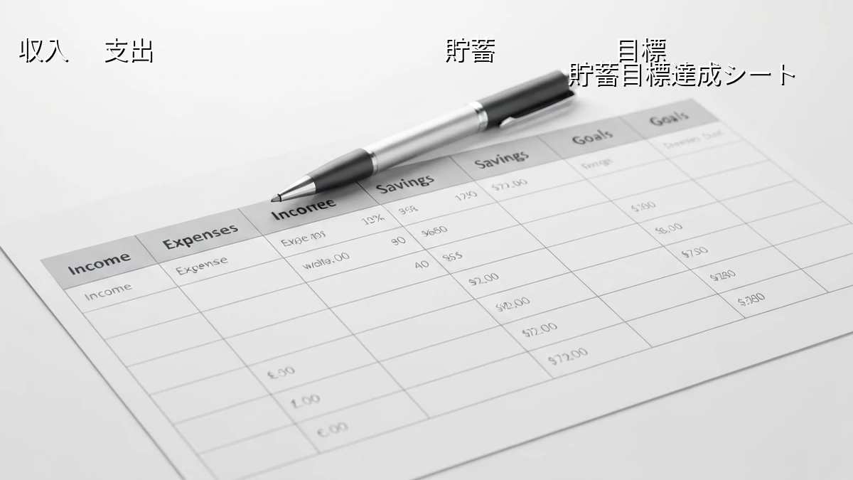 貯蓄目標達成シート、項目は何を書く?目的を明確に