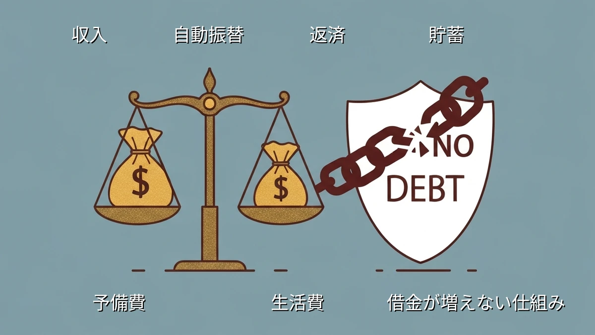 忙しい初心者でも大丈夫!借金が「増えない仕組み」を作る簡単ステップ